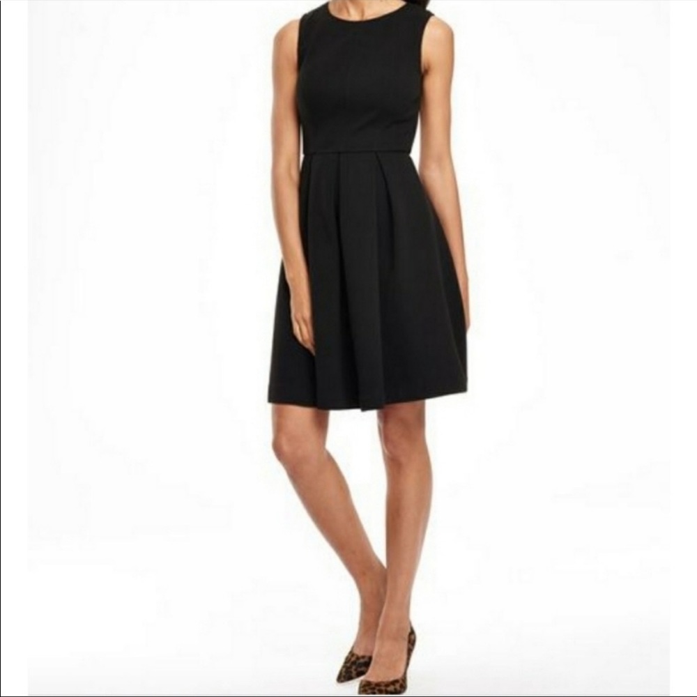 Boden Black Ribbed Emille Ottoman Dress SZ 6
